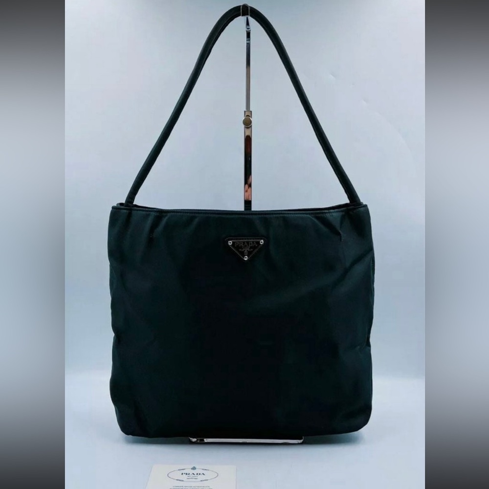 Prada Black Nylon Medium Tote Bag